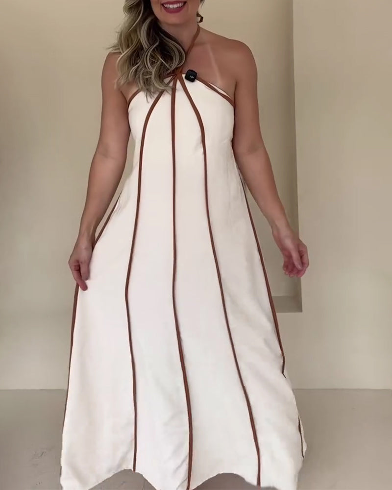 Kleid ein sexy ärmelloses bedruckt
