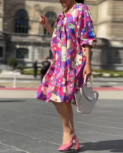 Kleid Blumen Straßenstil