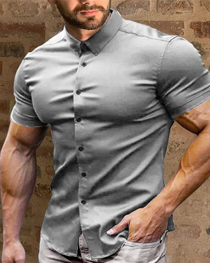 Hemd Herren Kurzarm Stretch