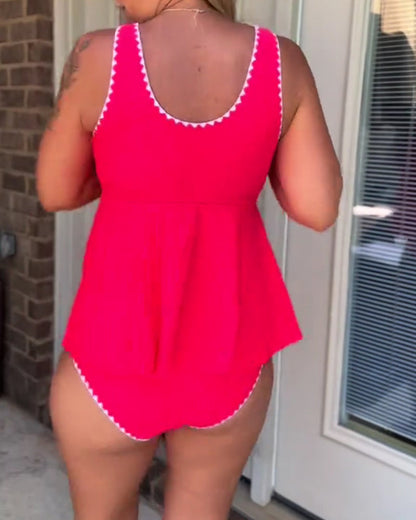 Tankini Stilvoller Kontrast Dreieck