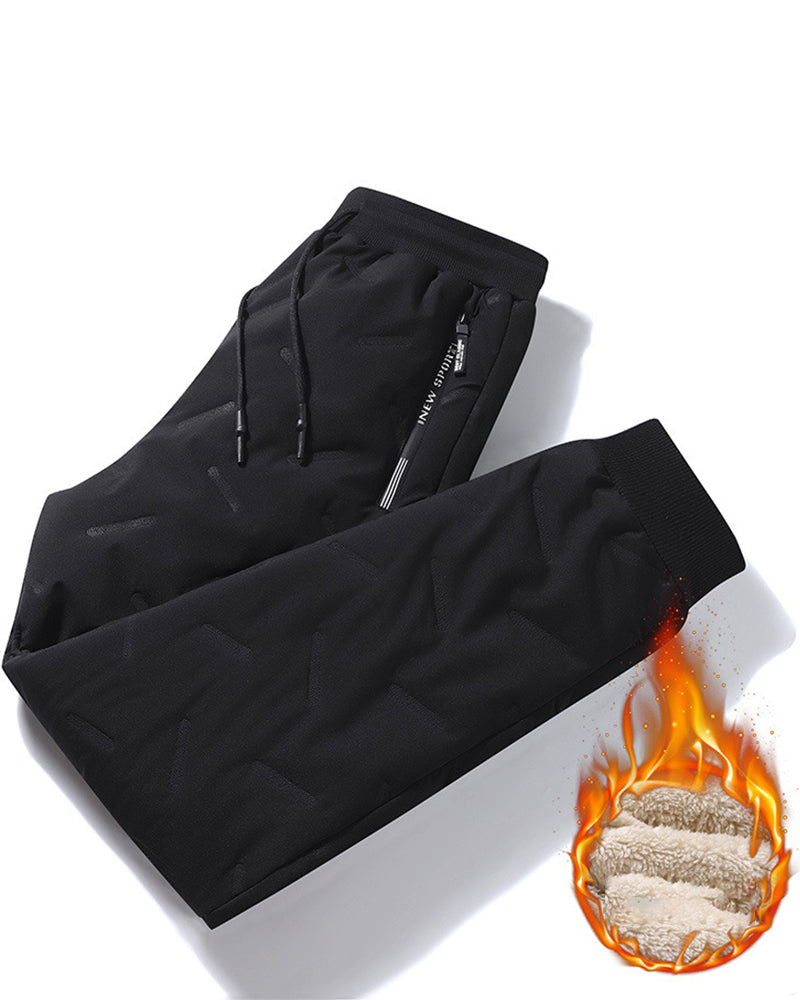 Fleece verdickte lässige warme Jogginghose