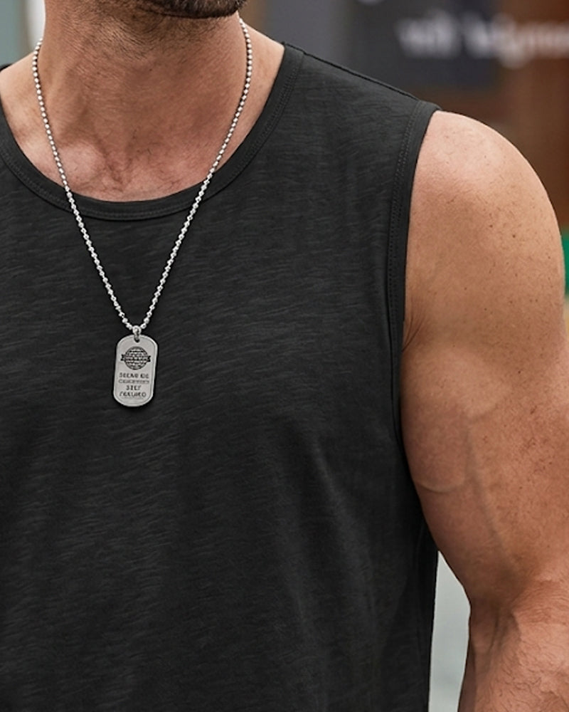 Tanktop Ärmellos Sport Einfarbig