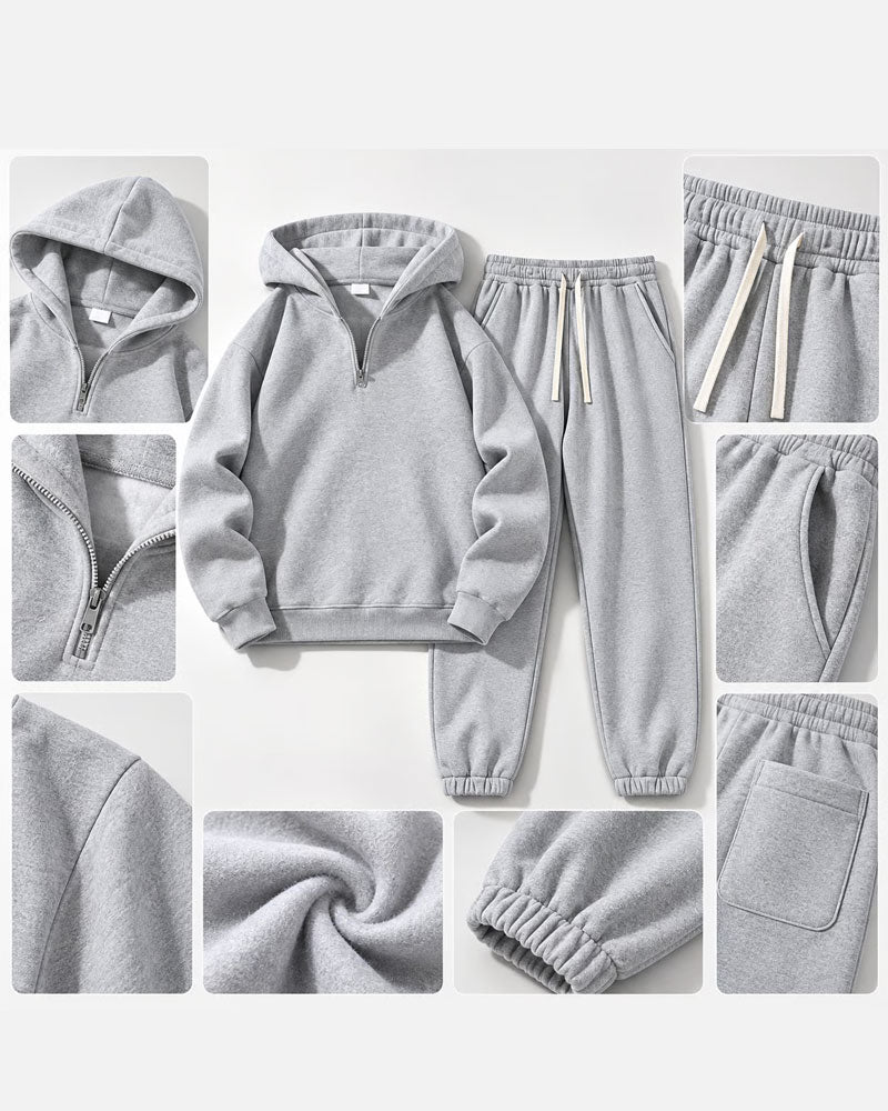 Set Mit Halbzip-Hoodie
