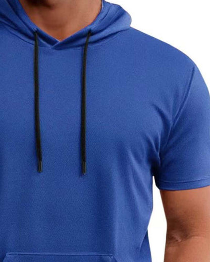 T-Shirt Kapuze Schnell Trocknen Kurzarm