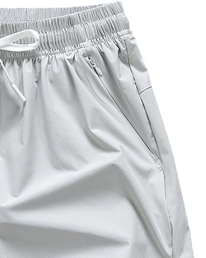 Shorts Männer Elastischer Bund Tasche Schnelltrocknend Eis-Seide Sport