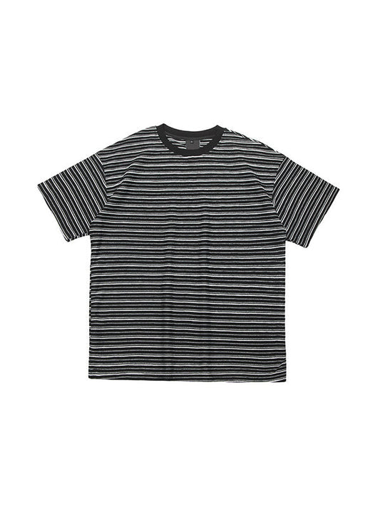 Vintage Striped Print Oversized T-Shirt
