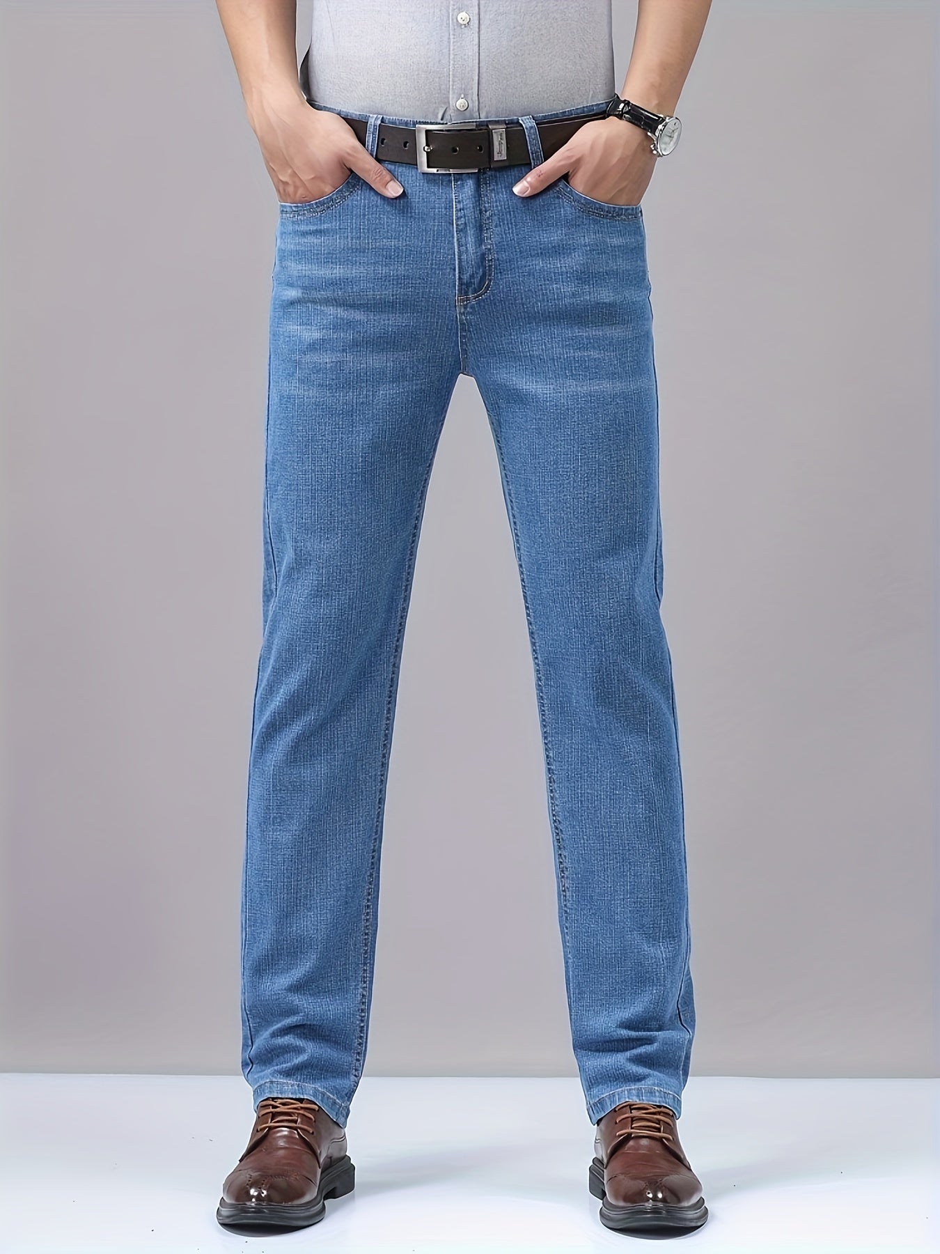 Blaue Regular Fit Jeans - Tobias