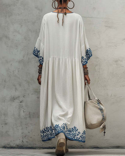 Kleid Mode Plus Größe Gedruckt