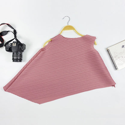 Sleeveless Asymmetrical Blouse Top for Women - Sara