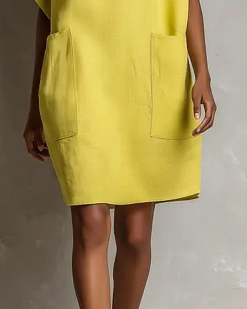 Kleid Rundhals Shift