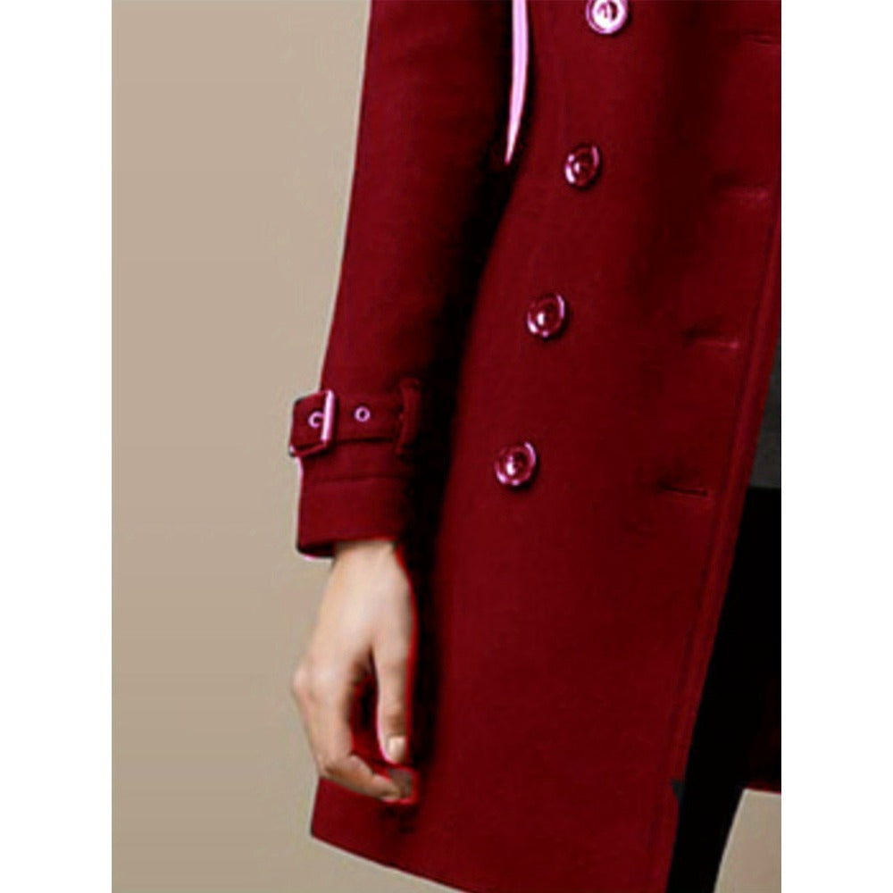 Double Breasted Coat for Women - Erika