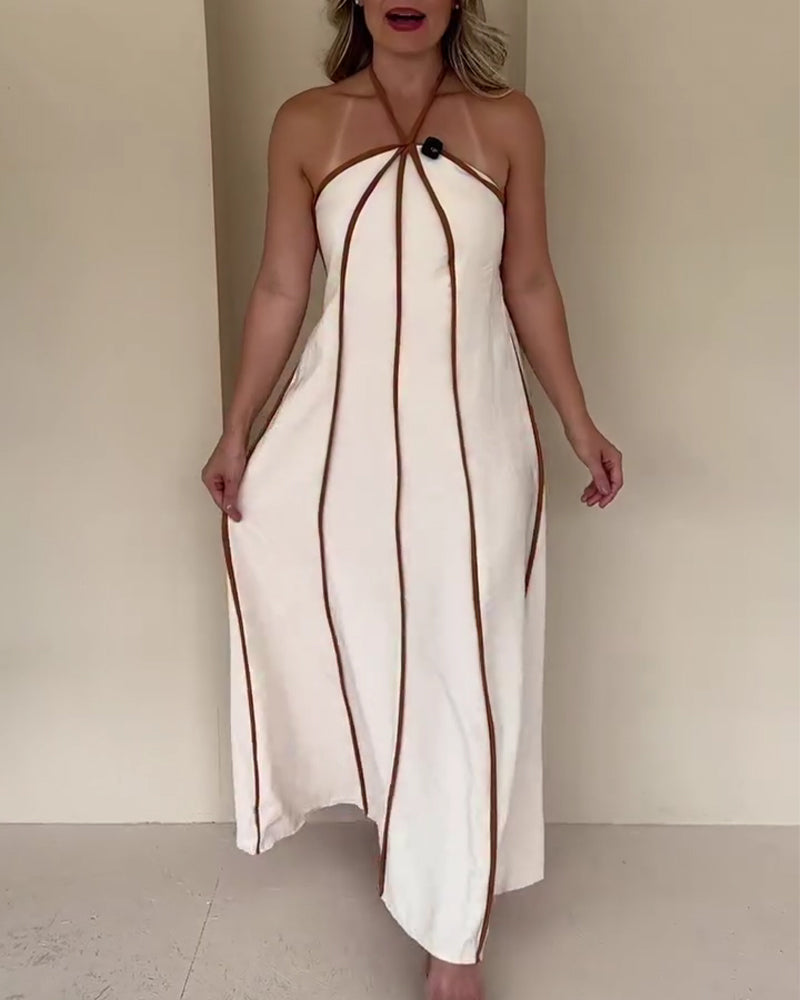 Kleid ein sexy ärmelloses bedruckt
