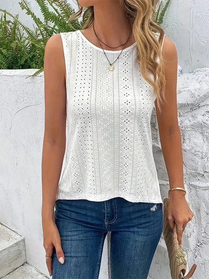 White lace tank top - Lina