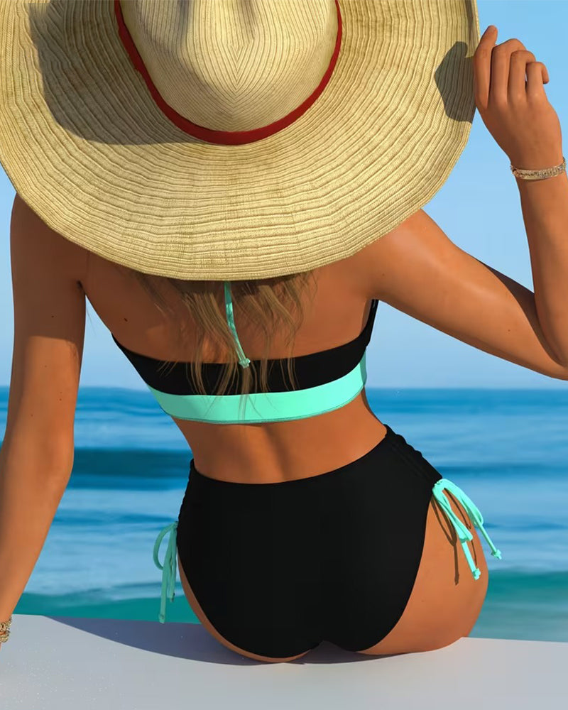 Bikini Farbblock Sexy