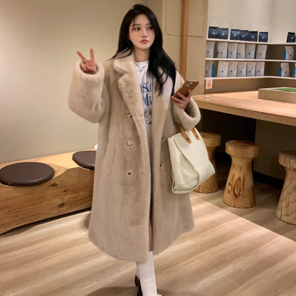 Oversized Faux Fur Coat for Women - Marisa