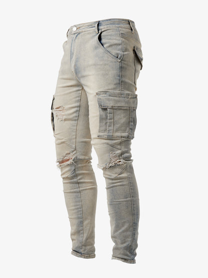 Grey Cargo Jeans - Max