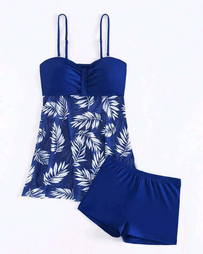 Tankini Sexy Gedruckt Mesh