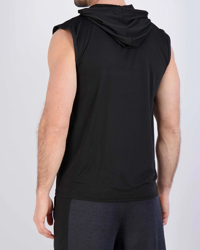 Tank Top Ärmellos Kapuze Sport