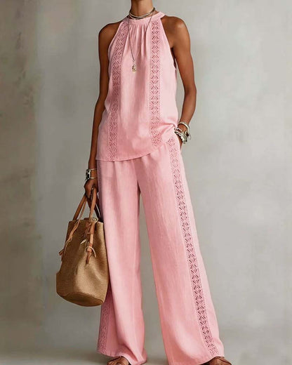 Zweiteiliger Set Hollow Out Halter