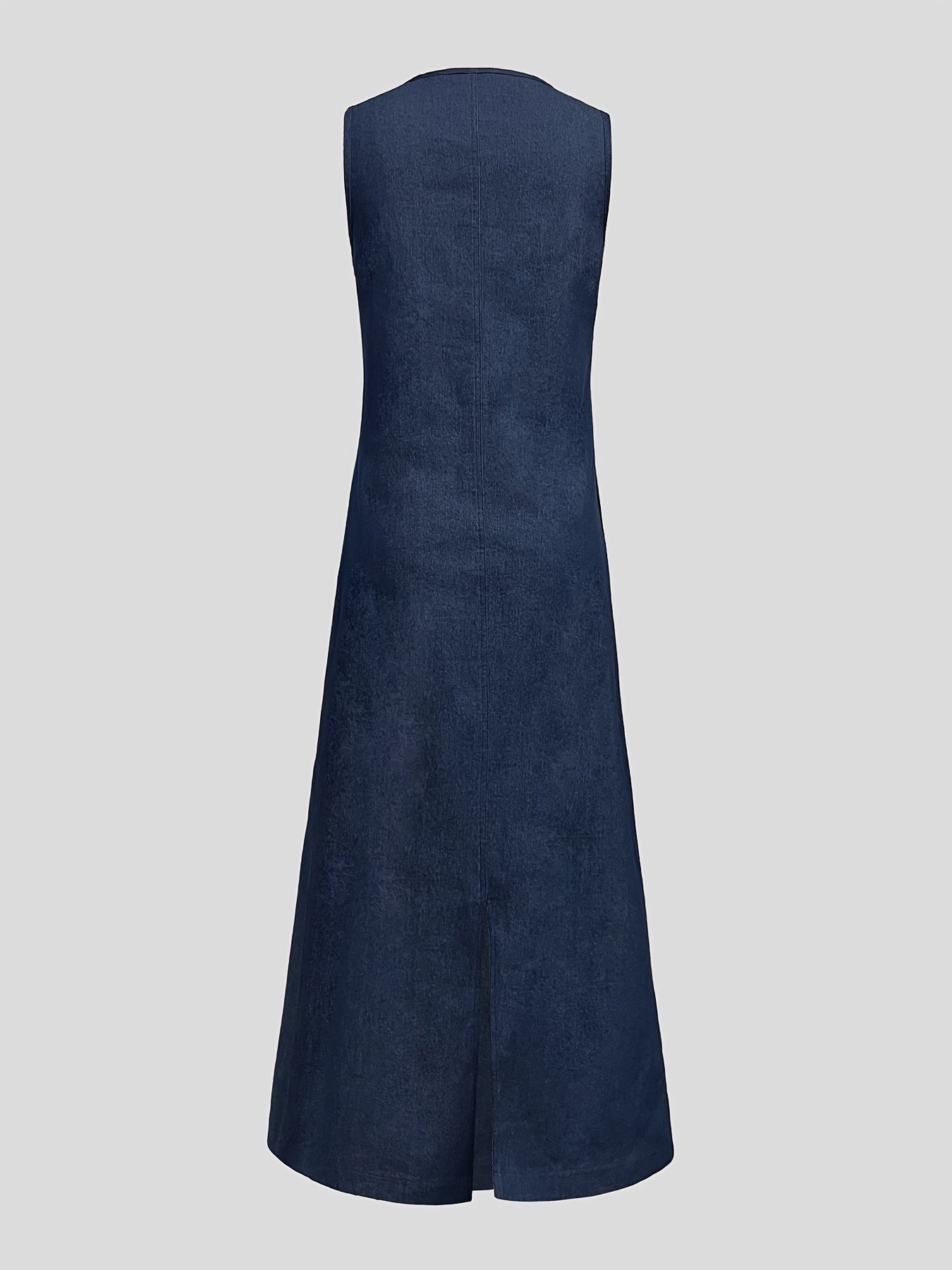 Blue sleeveless maxi dress - Emma