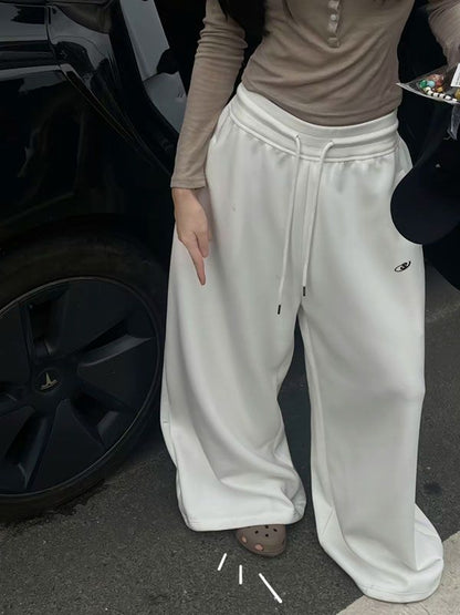 Wide Leg Drawstring Sweatpants for Women - Manuela