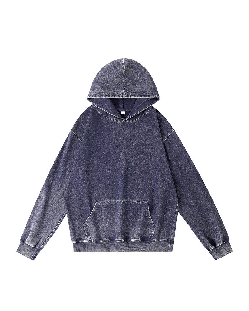 Kapuzenpullover Lässig Einfarbig Tasche