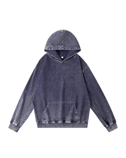 Kapuzenpullover Lässig Einfarbig Tasche