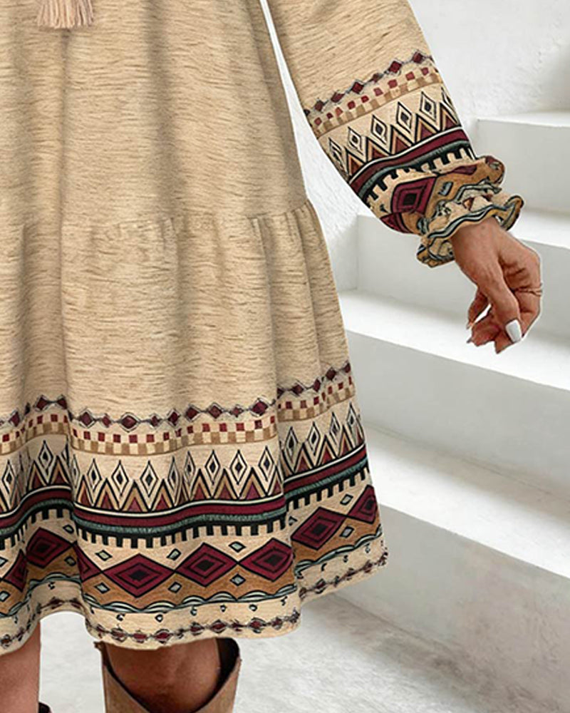 Kleid Rundhals A-Linie