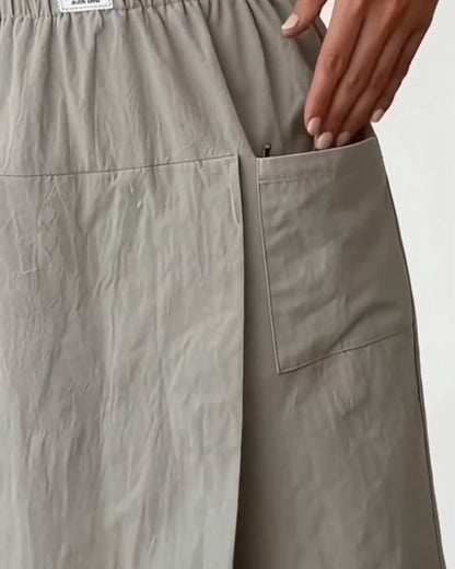 Shorts Casual Unifarben Taschen-Design