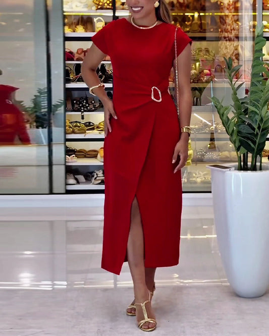Kleid Elegant tailliert Schlitz