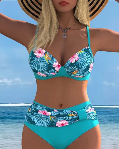 Bikini bedruckt zweiteilig BH