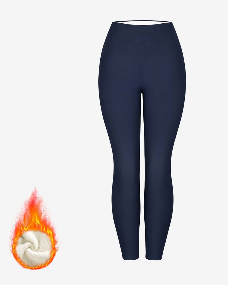 Winter Dick Hohe Taille Warme Leggings Yogahosen