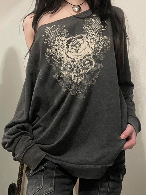 Niche Design Vintage Rose Sweatshirts/Nischen Design Vintage Rose Sweatshirts