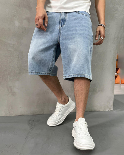 Shorts Herren Lässig Denim