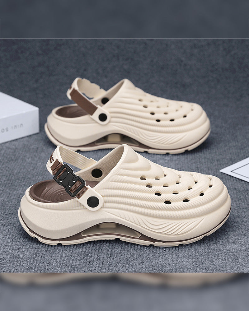 Sandalen Outdoor Dicke Sohle Rutschfest Geruchsresistent Langlebig Schnelltrocknend Weich Strand