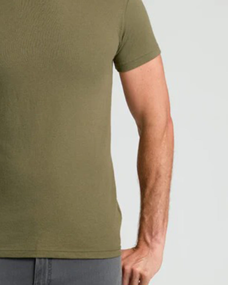 Top Herren Unifarben Kurzarm