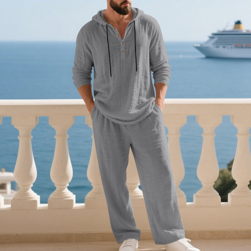 Zweiteiler-Set Mode Herren Casual Lang