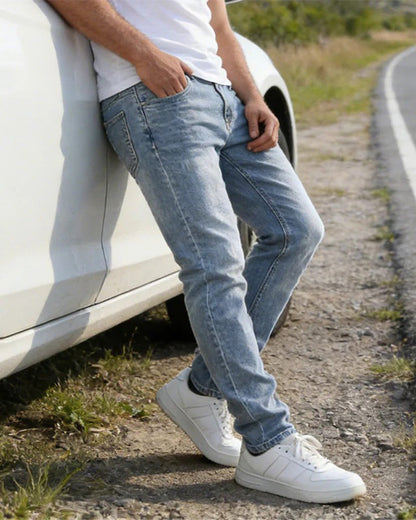 Jeans Herren Lässig Uni