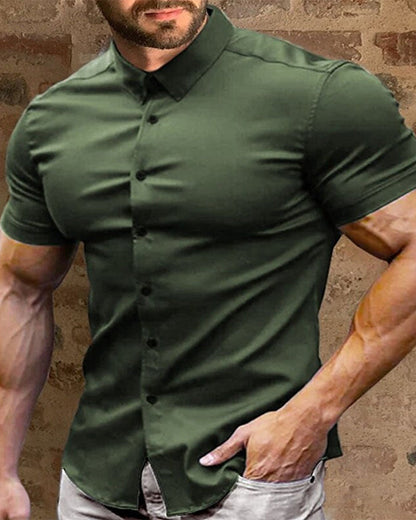 Hemd Herren Kurzarm Stretch