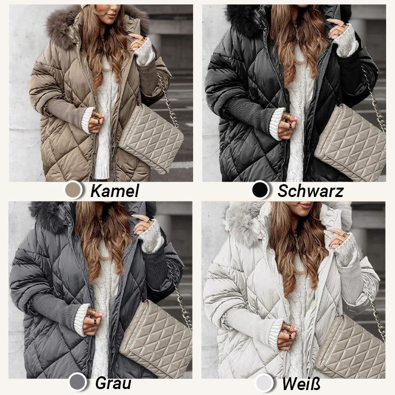 🍂 Frühherbst-Sonderaktion: 50 % Rabatt！⌛️Damen Midi-Parka mit Strickärmeln