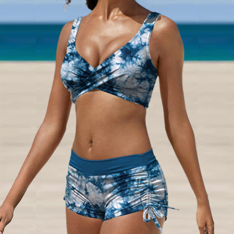 Bikini-Badeanzug blau