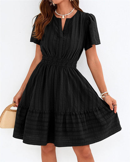 Kleid V-Ausschnitt A-Linie