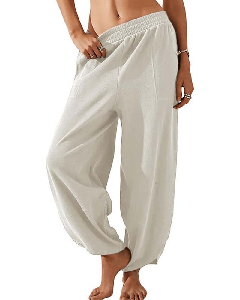 Hose Elastische Taille Harem