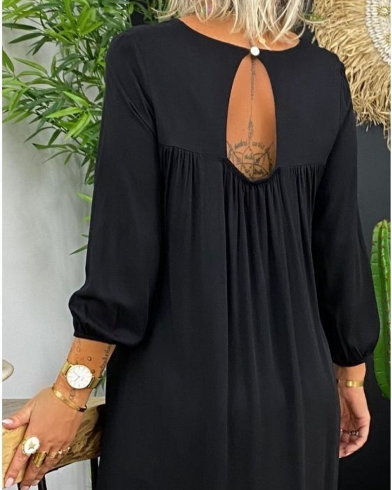 Kleid Gerade Langarm