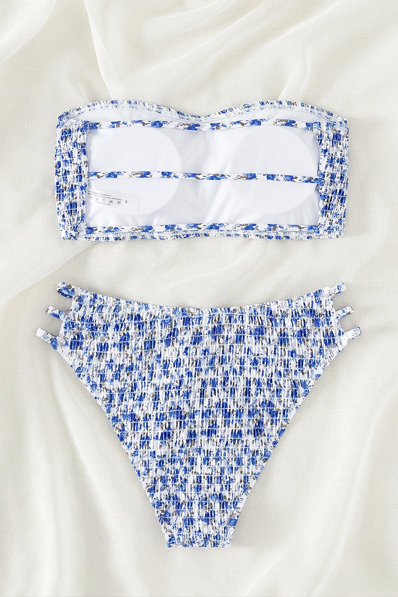 Bikini Kleiner Blumenprint Bandeau