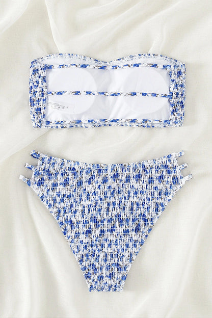 Bikini Kleiner Blumenprint Bandeau
