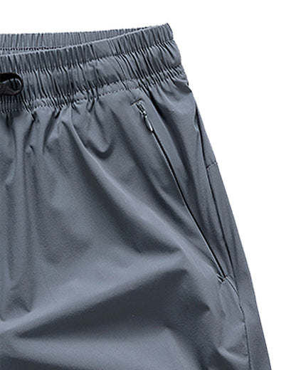 Shorts Männer Elastischer Bund Tasche Schnelltrocknend Eis-Seide Sport