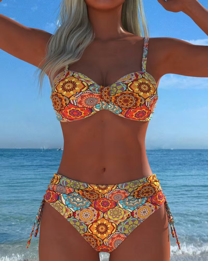 Bikini Schnürung Ring Druck