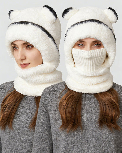 Integrierte Warme Strickmütze Für Herbst Und Winter