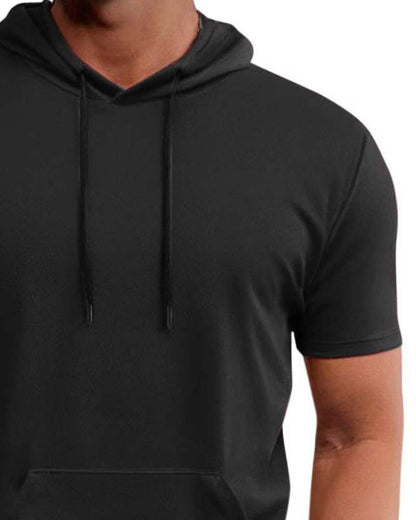 T-Shirt Kapuze Schnell Trocknen Kurzarm